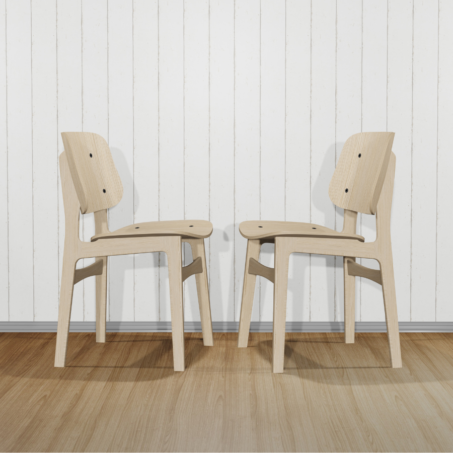 向き合って置かれた2脚の椅子が示す、対話と信頼の関係