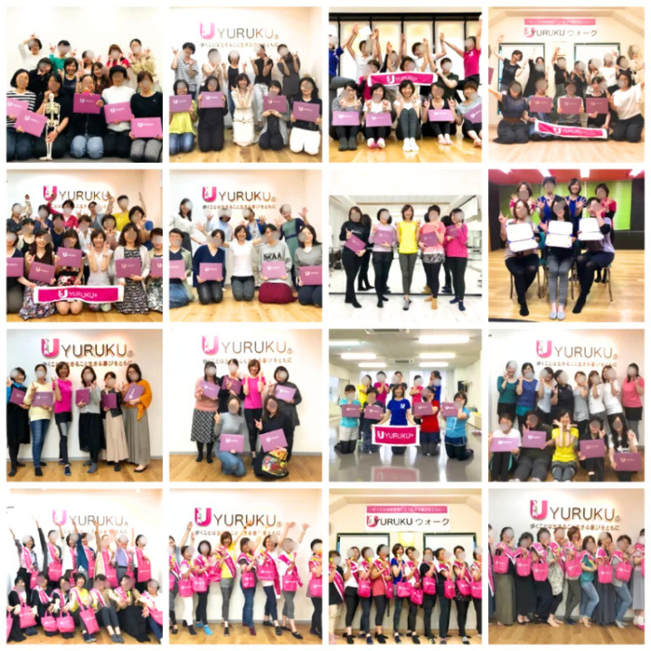 YURUKU公認インストラクター養成講座修了後の集合写真