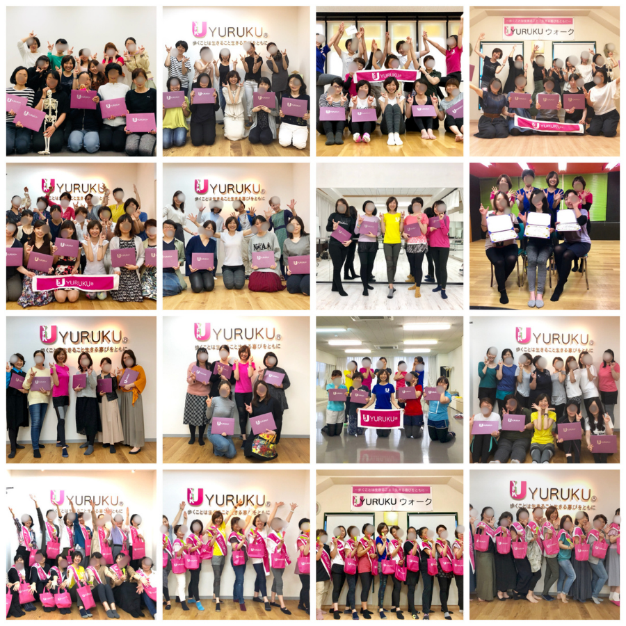 YURUKU公認インストラクター養成講座修了後の集合写真